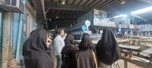 بازدید دانشجویان آموزشکده ملی مهارت از شرکت کاشی گلچین 4