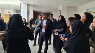بازدید دکتر ملانوری فرمانداری ویژه شهرستان میبد از آموزشکده ملی مهارت دختران میبد 2