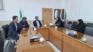بازدید دکتر ملانوری فرمانداری ویژه شهرستان میبد از آموزشکده ملی مهارت دختران میبد 4