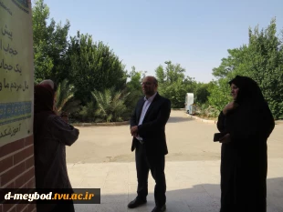 بازدید دکتر شمامی مدیر کل محترم امور دانشجویی دانشگاه ملی مهارت از آموزشکده ملی مهارت دختران میبد
 2
