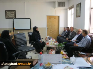 بازدید دکتر شمامی مدیر کل محترم امور دانشجویی دانشگاه ملی مهارت از آموزشکده ملی مهارت دختران میبد
 2