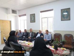 بازدید دکتر شمامی مدیر کل محترم امور دانشجویی دانشگاه ملی مهارت از آموزشکده ملی مهارت دختران میبد 2